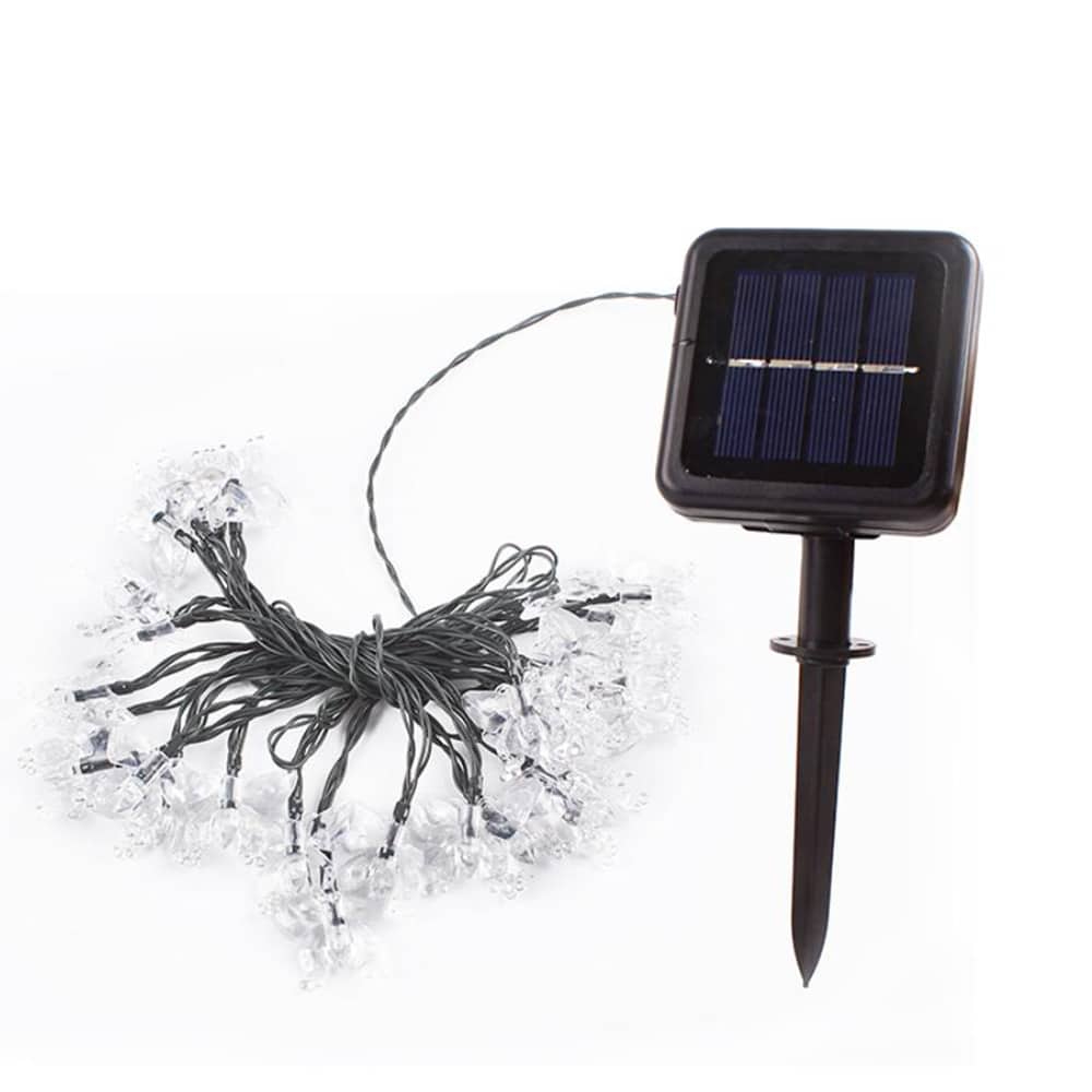 LED-Lichterkette 4 Meter mit 30 Schmetterlingen - Solarbetrieben -