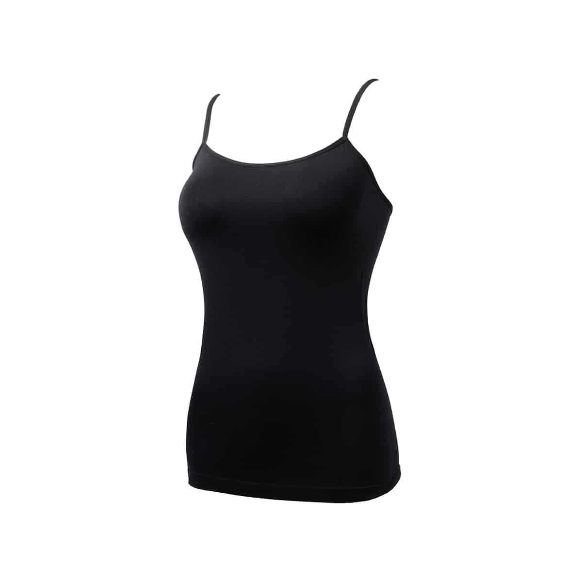 Top mit schmalem Träger - Packung mit 2 Stück (schwarz und weiß)