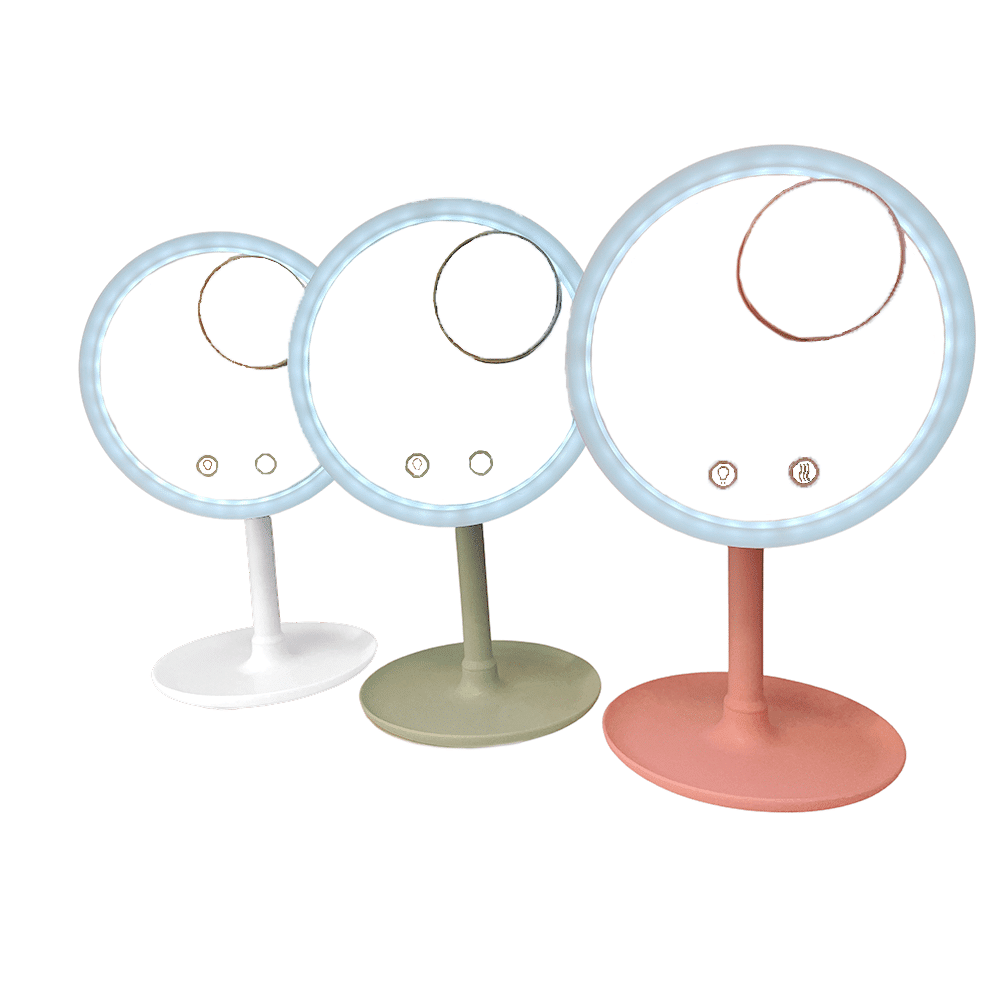Schminkspiegel mit LED-Licht und Ventilator