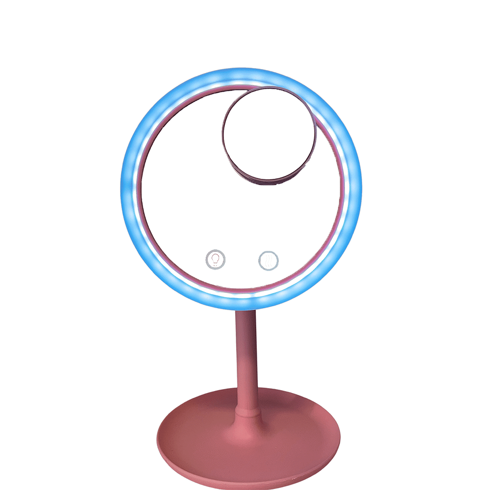 Schminkspiegel mit LED-Licht und Ventilator