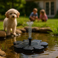 Solarbetriebener Springbrunnen (schwimmend) – Ø 19 cm