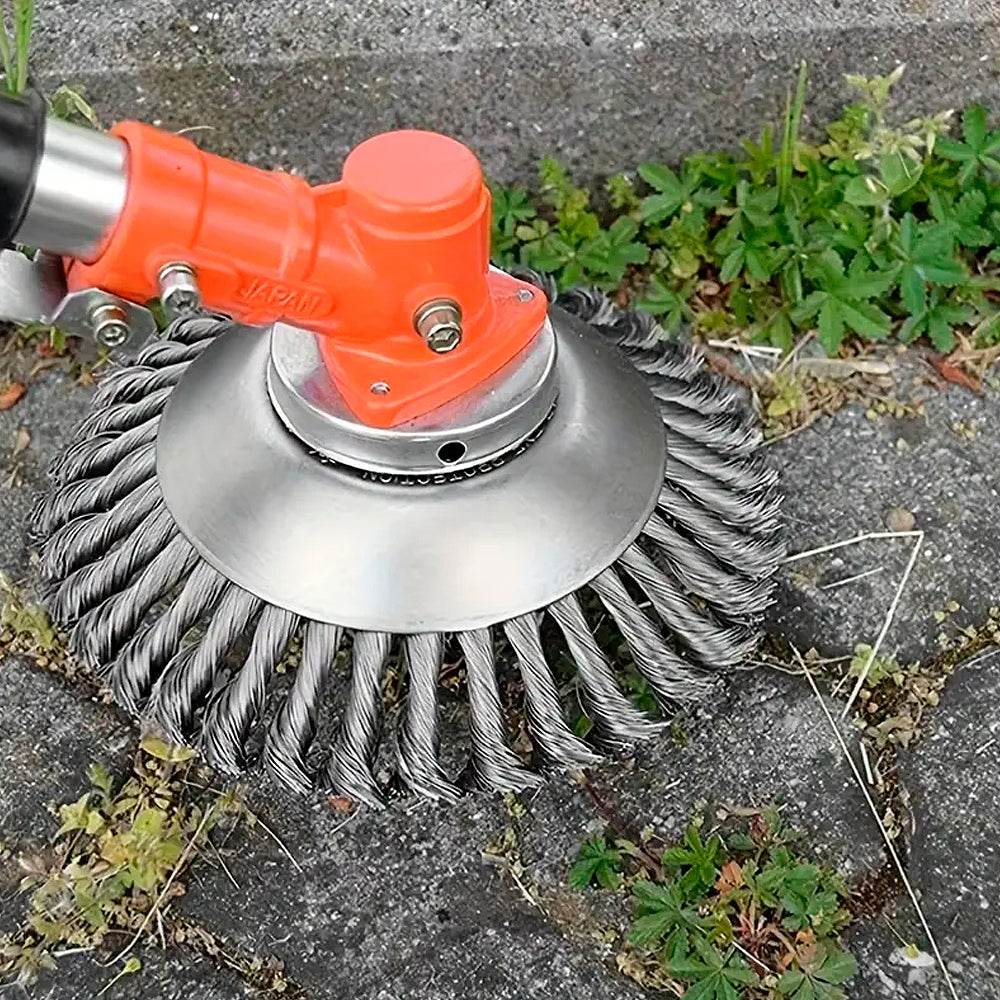Effektive Stahlbürste 6" oder 8" für Unkrautentfernung und Polieren