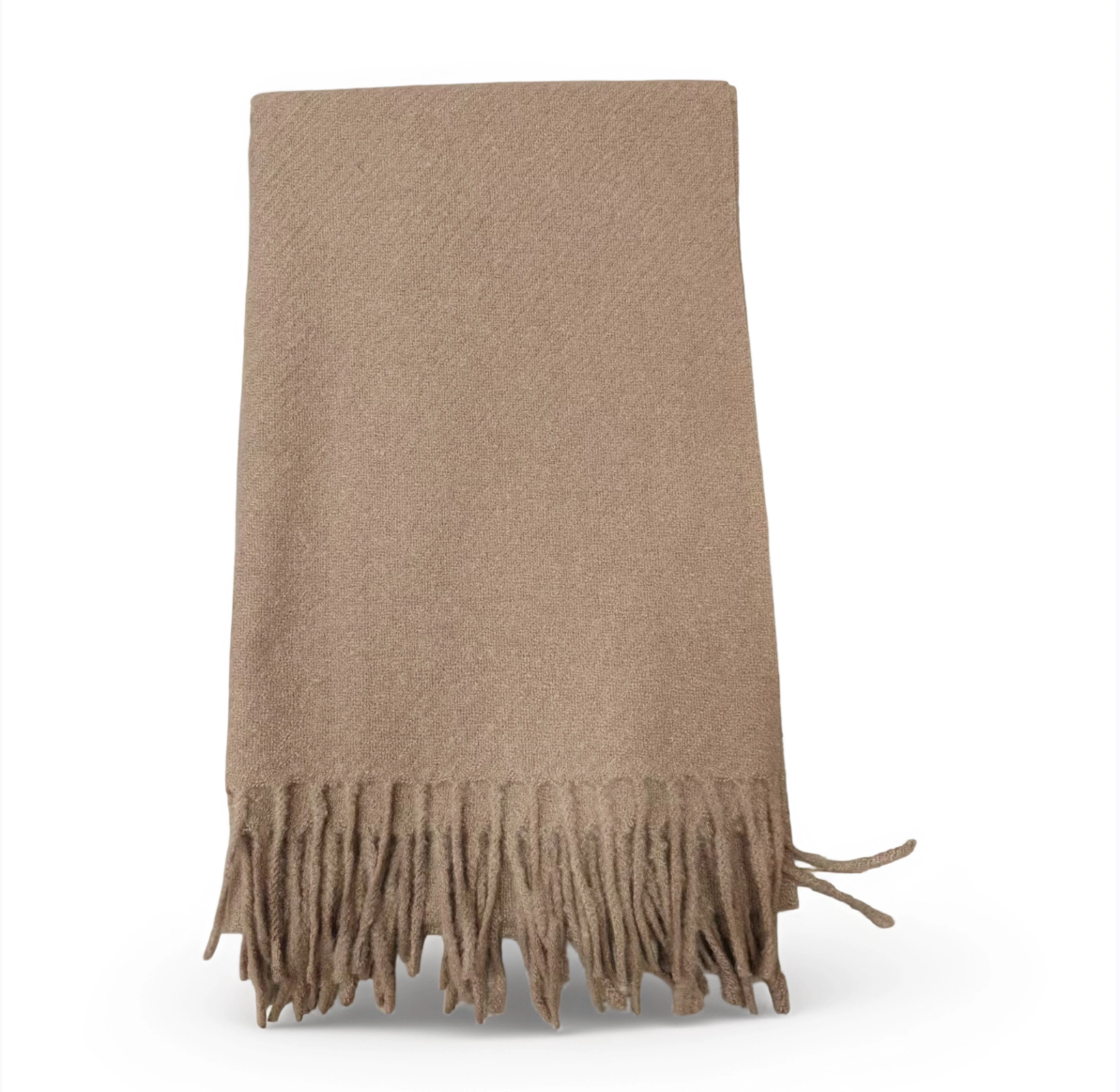 Eleganter Schal mit Fransen – In mehreren schönen Farben  – 65 x 180 cm  – 230 g.