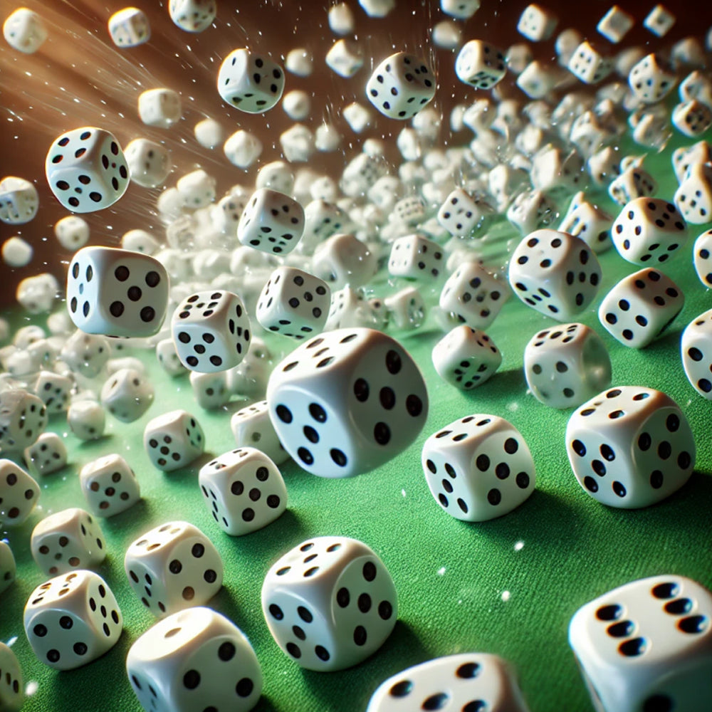 Würfel 100 Stück weiße klassische Spielwürfel