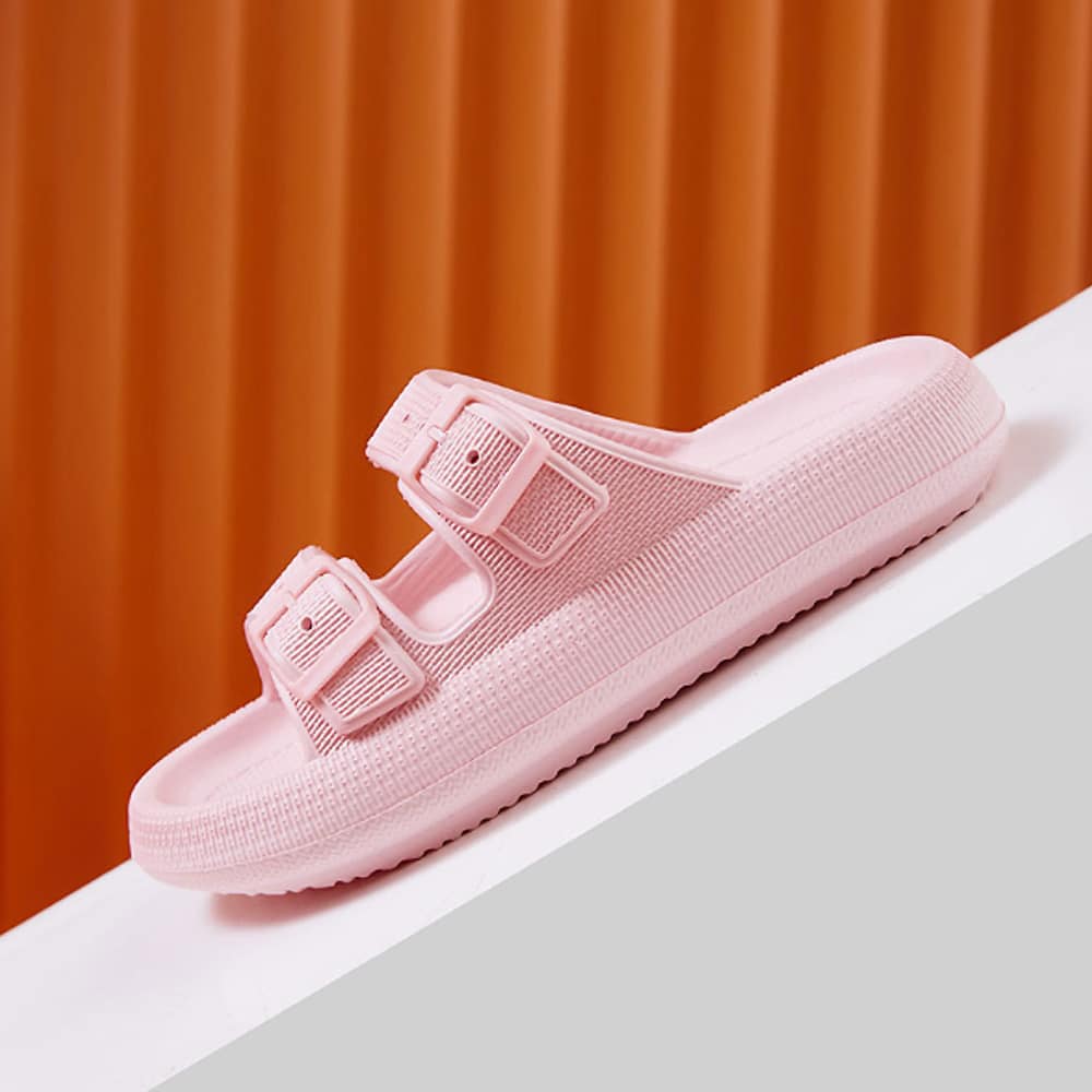 Stilvolle & bequeme Hausschuhe mit Schnalle für Damen/Herren - weitere Farben -