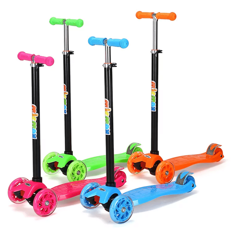 Roller 3 Räder mit LED-Licht (Blau oder Pink)