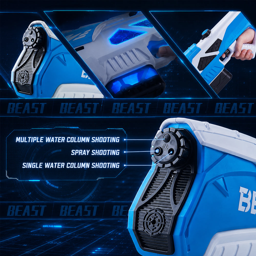 Elektrische Wasserpistole – BEAST Beauty – Kraftvolle Wasser-Action im Mega-Format!
