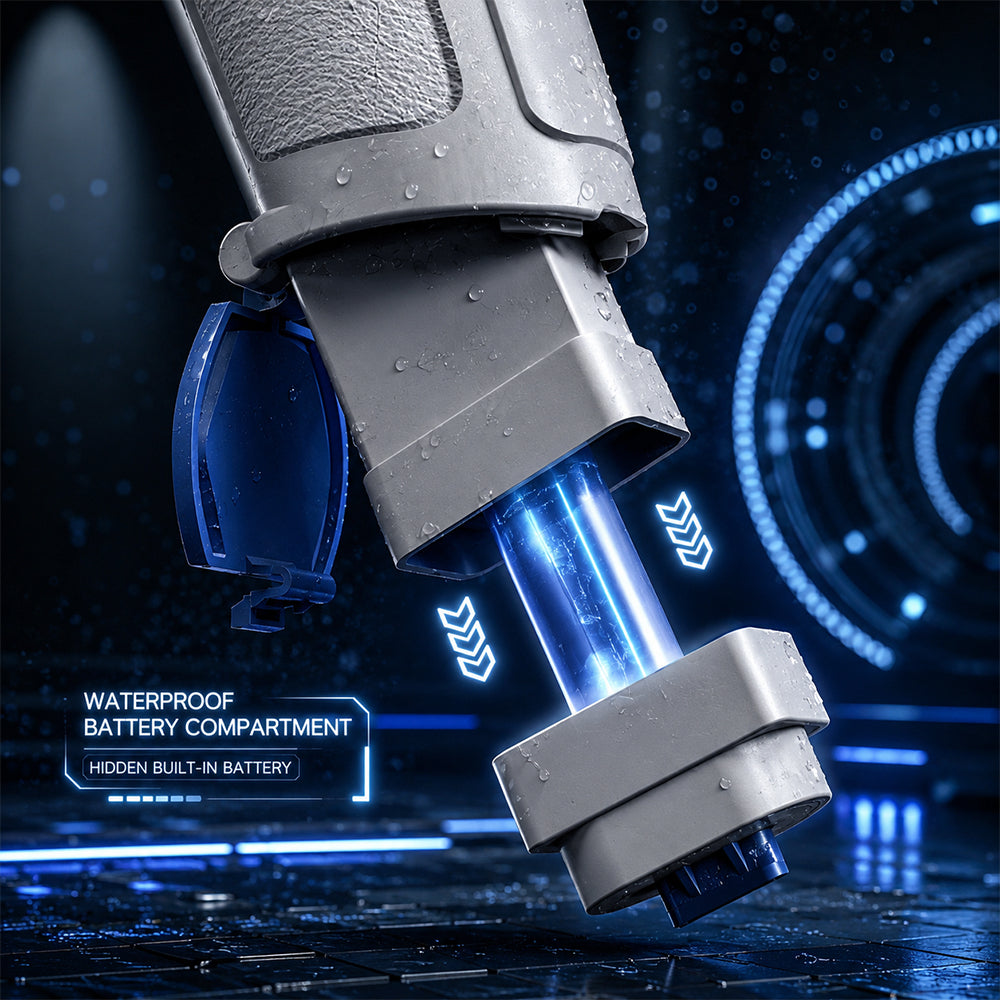 Elektrische Wasserpistole M146 – Modell Blau mit Zielfernrohr & 500 ml Wassertank