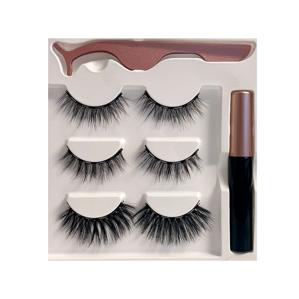 Magnetisches Wimpernset - 3 Paar - wiederverwendbar -
