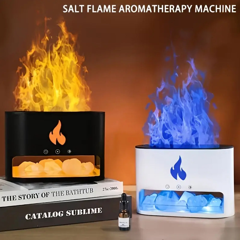 Vulkan Luftbefeuchter & Aroma Diffuser 240 ml mit Kristallsalz