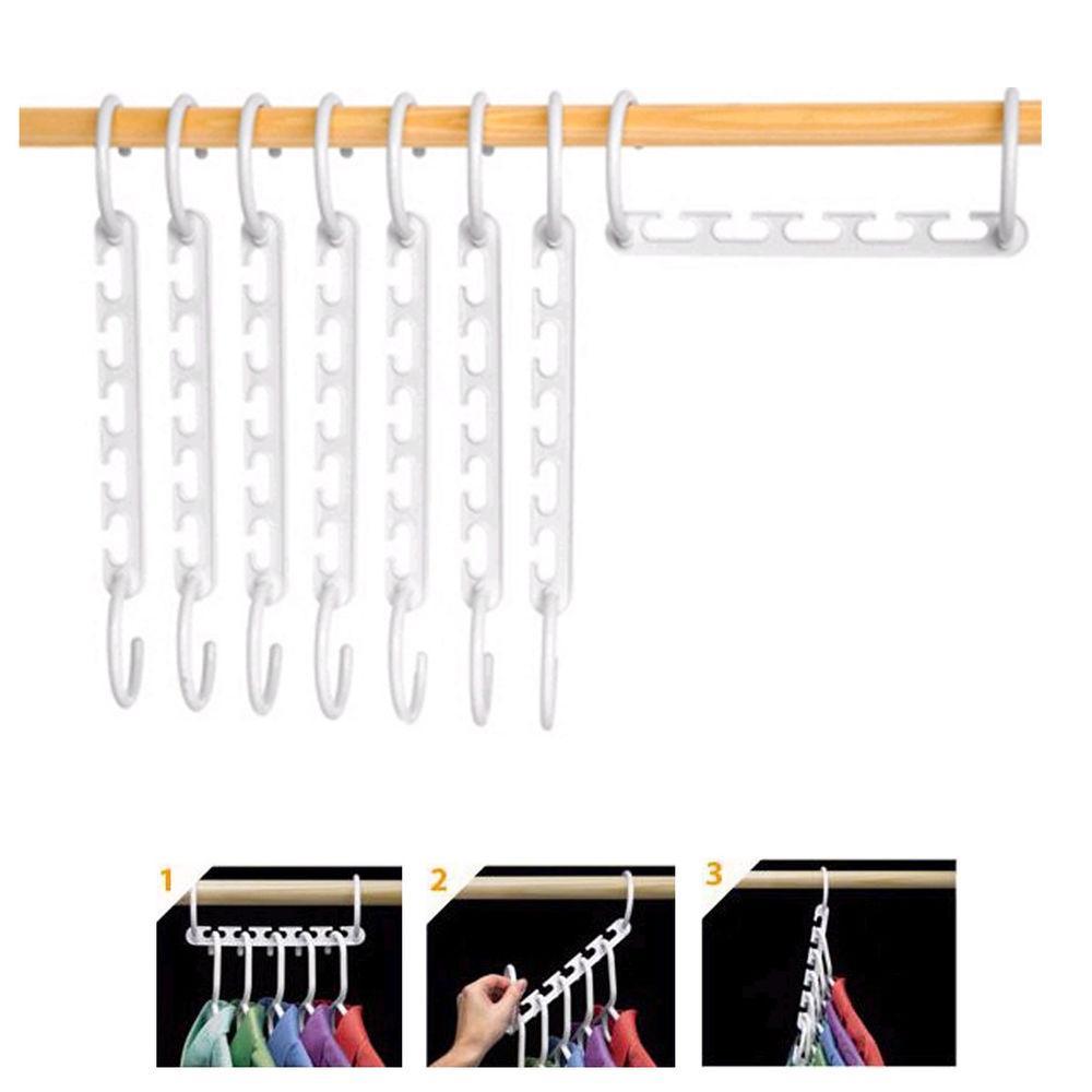 Kleiderbügel-Organizer für 40 Kleidungsteile (Wonder Hanger - 8 Stück in jeder Packung)