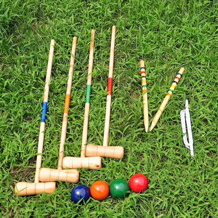 Krocketspiel aus Holz