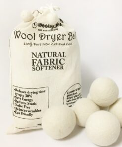 Trockenbälle aus 100 % reiner Wolle (6 Stück Wäschebälle)