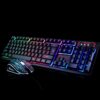 Gaming-Tastatur und Maus mit LED-Hintergrundbeleuchtung