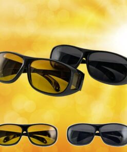 HD-Vision Brille - 2 Stk Tag + Nacht polarisierte Brille (perfekt als Auto-