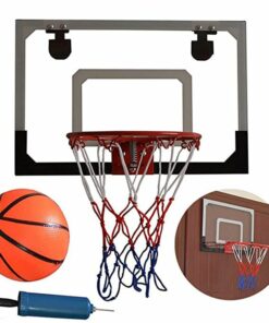 Mini-Basketballkorb an Platte mit Ball und Pumpe