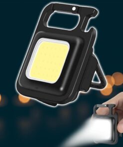 Schlüsselanhänger COB-LED-Taschenlampe - wiederaufladbar - 3 Leuchtmodi