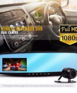 Dashcam-Rückspiegel mit Front-/Rückfahrkamera (Full HD und Nightvision)