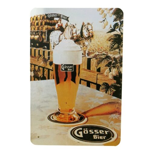 Metallschild - Bier