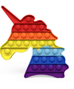 Fidget Toys - Pop It Bubbles - Einhorn Regenbogen (Mehre Farben verfügbar)