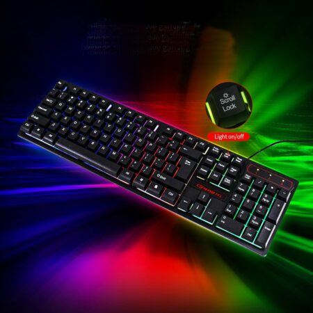 Gaming-Tastatur mit LED-Hintergrundbeleuchtung