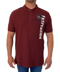 Wing Polo von Vinson Camp in Tawny Port Red