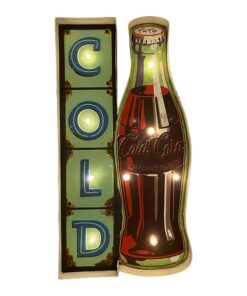 Retro Schild COLD COLA mit Licht