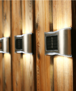 Edelstahl-LED-Solarzellen-Wandleuchte (Up-Downlight)