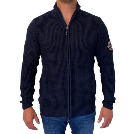 Waverly Knit Sweatshirt mit Reißverschluss von Vinson Camp - Dark Sapphire