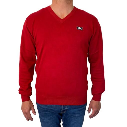 Sweatshirt Wilford Knit von Vinson Camp in Jester Red