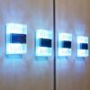 LED-Solarzellen-Wandleuchte (transparent)
